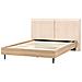 Letto Bouclé Izernore 180 X 200 Cm Beige - Foto miniatura 4