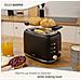Skt1177blk Nordic Tostapane A Fessura Larga 2 Fette + Bollitore Induzione Con Fischio 2,3 L 870w Nero - Foto miniatura 8