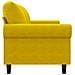 Divano A 3 Posti Giallo 180 Cm In Velluto - Foto miniatura 4