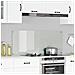 Schienale per Cucina Trasparente 120x50x0,6 cm in Vetro Temperato - Foto miniatura 2