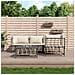 Set Divani da Giardino 5 pz con Cuscini Antracite in Polyrattan - Foto miniatura 2