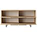 Abey Credenza A 4 Ante Con Finitura Legno E Metallo Nero 160x75cm - Foto miniatura 3