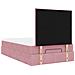 Struttura Letto Pouf con Materasso Rosa 120x200 cm Velluto - Foto miniatura 9