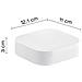 Portasapone Inamovibile Da Muro In Ottone, Acciaio Inox E Cromall 3212 Serie Outline Bianco Opaco - Foto miniatura 2