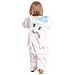 Pigiama Per Bambini Kigurumi Onesie Costume Drago Sdentato Bianco 115-125 - Foto miniatura 6