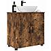 Mobile da Bagno Rovere fumo 61 x 35 x 64 cm Legno multistrato - Foto miniatura 3