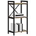 Libreria rovere artigianale 40 x 30 x 83 cm Legno multistrato - Foto miniatura 3