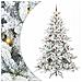 Albero di Natale Artificiale con Rami Pieghevoli Bianco 240 cm - Foto miniatura 1