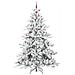 Albero di Natale Artificiale con Rami Pieghevoli Bianco 240 cm - Foto miniatura 4