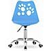 Sedia girevole ergonomica Valora PRINT blu per ufficio domestico - Foto miniatura 2