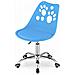 Sedia girevole ergonomica Valora PRINT blu per ufficio domestico - Foto miniatura 5