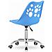 Sedia girevole ergonomica Valora PRINT blu per ufficio domestico - Foto miniatura 3