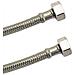 Tubo Flessibile In Acciaio Inox Dn8  1/2 Pollice  1000mm  Certificato Dvgw Per Acqua Potabile - Foto miniatura 1