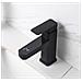 Rubinetto per lavabo da bagno, Blackswan, tipo M212, modello nero opaco, con display LCD, dimensioni 17,5 cm - Foto miniatura 3