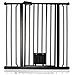 Bettacare Cancelletto Per Animali Con Gattaiola Bloccabile, 94.3cm - 101.9cm, Nero, Altezza Di 104cm - Foto miniatura 1