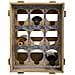 Cassetto Portabottiglie In Legno Marrone 33x32,5x43h - Foto miniatura 2