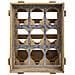 Cassetto Portabottiglie In Legno Marrone 33x32,5x43h - Foto miniatura 3