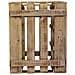 Cassetto Portabottiglie In Legno Marrone 33x32,5x43h - Foto miniatura 4