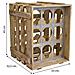 Cassetto Portabottiglie In Legno Marrone 33x32,5x43h - Foto miniatura 8