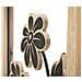 Pannello Da Parete Girish A In Ferro E Legno Con Fiori Neri - Foto miniatura 4