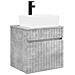 Mobile lavabo da parete Grigio Cemento 49 x 41 x 63 cm - Foto miniatura 1