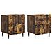 Armadio da Notte 2 pcs Rovere Fumo 43 x 34,5 x 49,5 cm - Foto miniatura 1