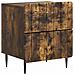 Armadio da Notte 2 pcs Rovere Fumo 43 x 34,5 x 49,5 cm - Foto miniatura 3