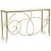 Consolle Art In Ferro, Mdf E Specchio Gold - 140 X 40 X H 80 Cm - Foto miniatura 1