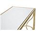 Consolle Art In Ferro, Mdf E Specchio Gold - 140 X 40 X H 80 Cm - Foto miniatura 7