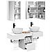 Set di Armadi da Bagno 5 pcs Bianco 43 x 11,5 x 60,5 cm - Foto miniatura 3