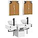 Set di Armadi da Bagno 5 pcs Bianco 43 x 11,5 x 60,5 cm - Foto miniatura 8