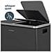 Pattumiera a pedale per differenziata, Acciaio inox spazzolato, 60 L, 2 scomparti 30L, Secchi estraibili, Chiusura silenziosa N°916 - Foto miniatura 2