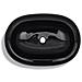 Lavandino Da Bagno In Ceramica Ovale Nero - Foto miniatura 4