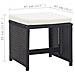 Set Da Pranzo Esterno 11 Pezzi Polyrattan Nero - Foto miniatura 3