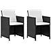 Set Da Pranzo Esterno 11 Pezzi Polyrattan Nero - Foto miniatura 5