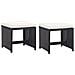 Set Da Pranzo Esterno 11 Pezzi Polyrattan Nero - Foto miniatura 10