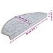 Tappetini Per Scale 15 Pz Grigio Chiaro 65x24x4 Cm - Foto miniatura 3
