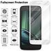 Pellicola Armatura A Schermo Intero Compatibile Con Motorola Moto G4 Play In Trasparente Con Bianco - Vetro Temperato (tempered) Di Protezione Del Display In Durezza 9h Con 3d Touch - Foto miniatura 2