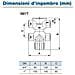 Valvola Di Zona A 3 Vie 4 Attacchi Dn 3/4"" Ff Codice 561t34 - Foto miniatura 5