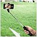 Selfie Stick Bluetooth Smartphone 2 In 1 Treppiede Telecomando Retrattile Nero - Foto miniatura 4