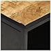 Tavolino Con Anta Intagliata 90x55x36 Cm Legno Di Mango Grezzo - Foto miniatura 2
