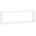 Mensole Parete a Cubo 4pz Bianco 80x15x26,5cm Legno Multistrato - Foto miniatura 3