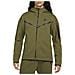 Felpa Da Uomo Con Cappuccio E Full Zip Tech Fleece Verde Taglia Xxl Cod Cu4489-326 - Foto miniatura 1