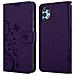 Cadorabo Custodia Compatibile Con Samsung Galaxy A32 5g In Lilla Scuro Fiore - Coperchio Protettivo In Design Floreale Con Chiusura Magnetica, Funzione Stand E Slot Per Carte - Foto miniatura 8