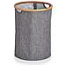 Cesto Portabiancheria Con Cerchio In Bambù, 50 L, Grigio, Zeller - Foto miniatura 1