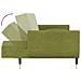 Divano Letto A 2 Posti Con 2 Cuscini Verde Chiaro In Velluto - Foto miniatura 6