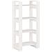 Libreria / divisorio Bianco 60x35x125 Cm Legno Massello - Foto miniatura 2