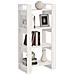 Libreria / divisorio Bianco 60x35x125 Cm Legno Massello - Foto miniatura 3