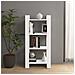 Libreria / divisorio Bianco 60x35x125 Cm Legno Massello - Foto miniatura 1