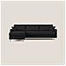 Megan Divano Letto Angolare In Microfibra Smacchiabile T11 Nero 291 Cm Destro (mat. 160x197) - Foto miniatura 2